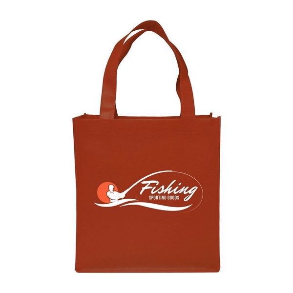 Clipper Non-Woven Grocery Tote Bag (2 Color Imprint)