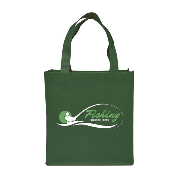 Clipper Non-Woven Grocery Tote Bag (2 Color Imprint)