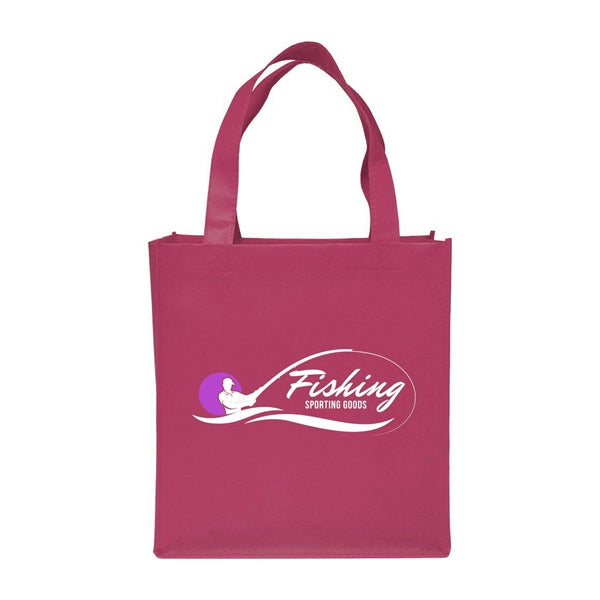 Clipper Non-Woven Grocery Tote Bag (2 Color Imprint)