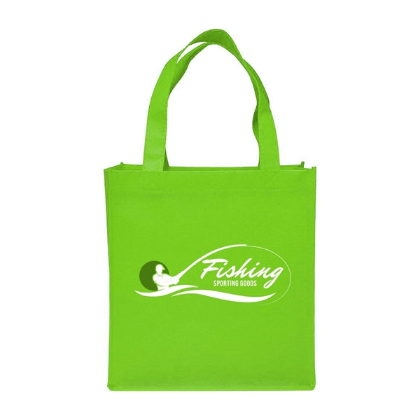 Clipper Non-Woven Grocery Tote Bag (2 Color Imprint)