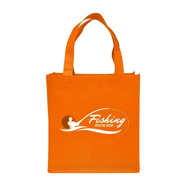Clipper Non-Woven Grocery Tote Bag (2 Color Imprint)