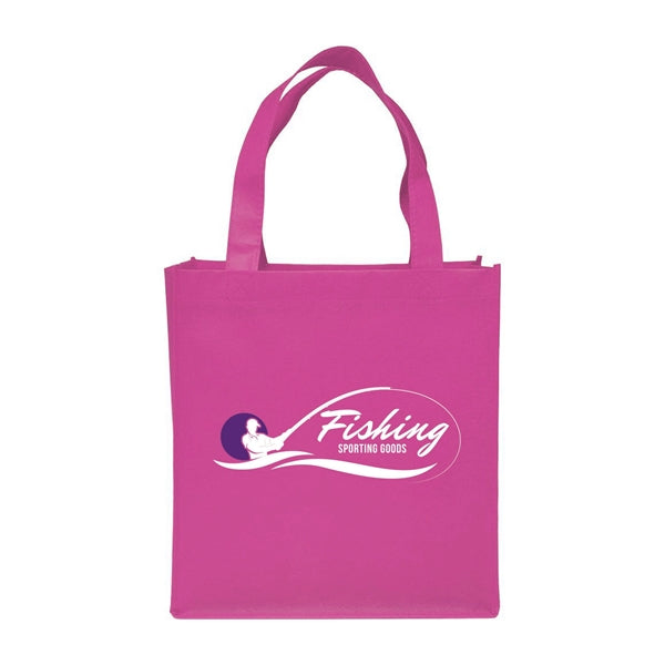 Clipper Non-Woven Grocery Tote Bag (2 Color Imprint)