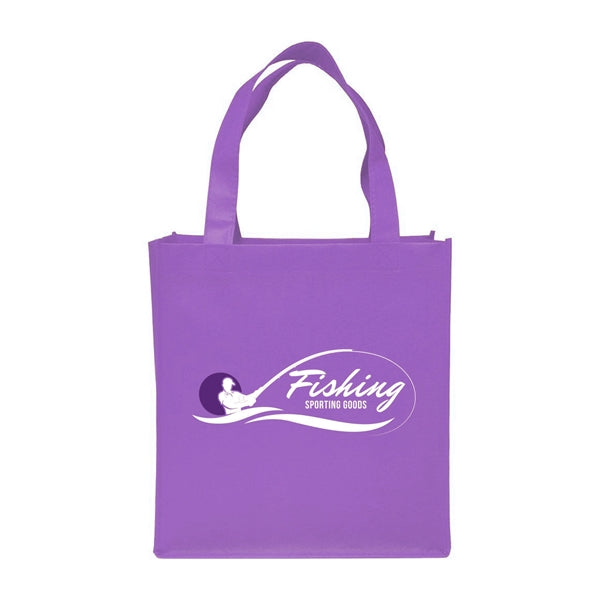Clipper Non-Woven Grocery Tote Bag (2 Color Imprint)