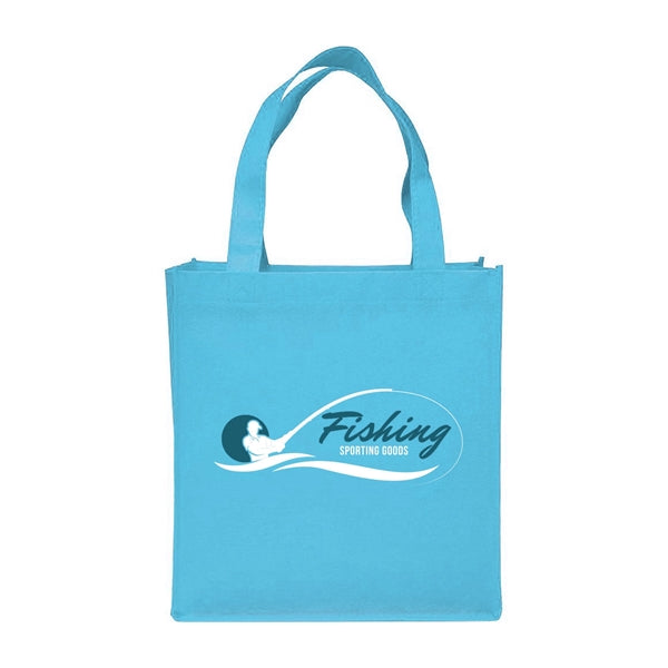 Clipper Non-Woven Grocery Tote Bag (2 Color Imprint)