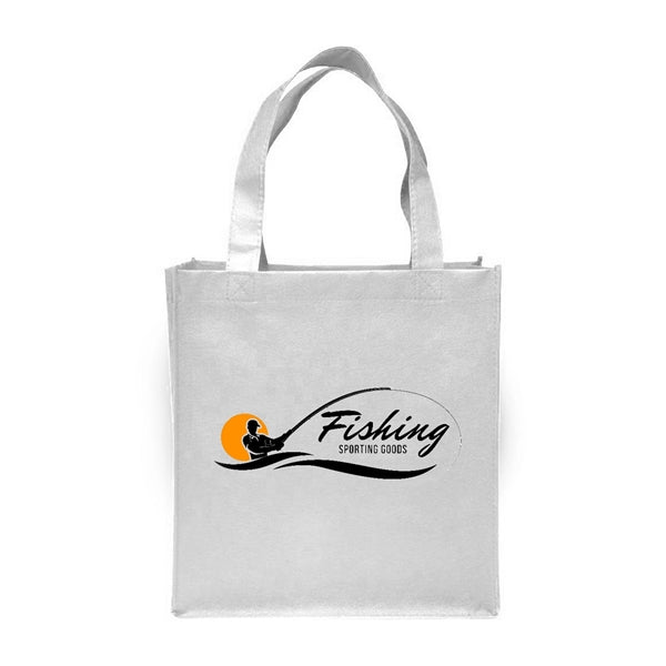 Clipper Non-Woven Grocery Tote Bag (2 Color Imprint)
