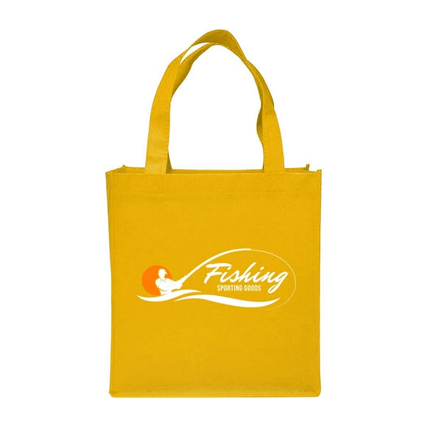 Clipper Non-Woven Grocery Tote Bag (2 Color Imprint)