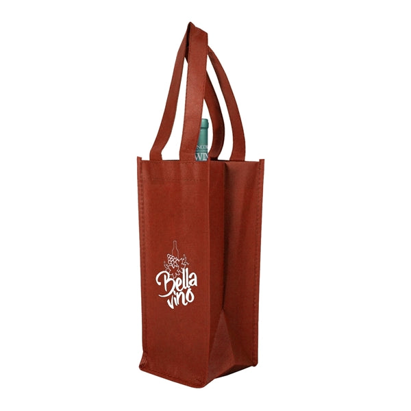 Hospitality Non-Woven Wine Bag (1 Color Imprint)