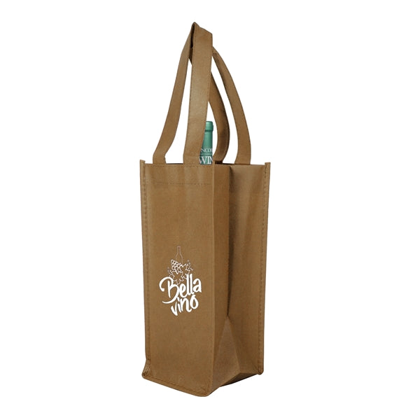 Hospitality Non-Woven Wine Bag (1 Color Imprint)