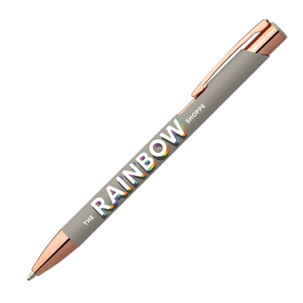 Leo Softy Rose Gold Metal Pen (Full Color Imprint)