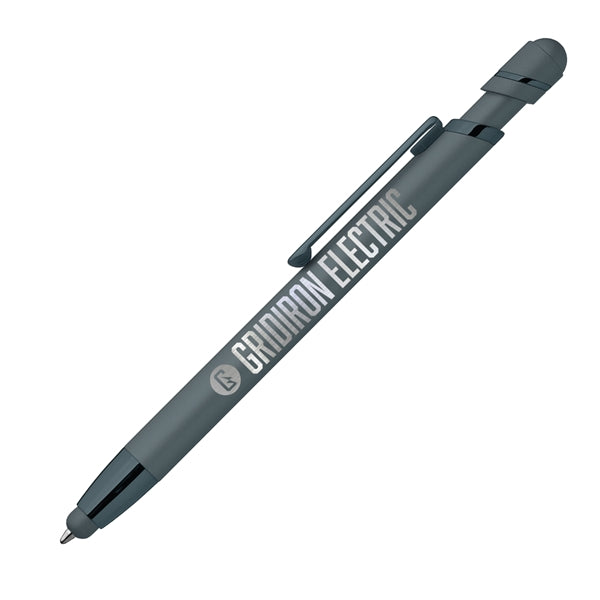 Pluto Softy Metal Pen with Stylus (Engraved Imprint)