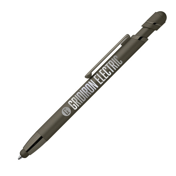 Pluto Softy Metal Pen with Stylus (Engraved Imprint)