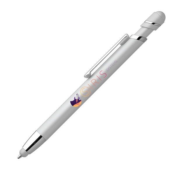 Pluto Softy Metal Pen with Stylus (Full Color Imprint)