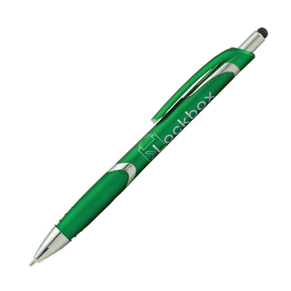 Spectrum Metallic with Stylus Plastic Pen (1 Color Imprint)