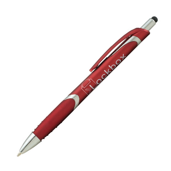 Spectrum Metallic with Stylus Plastic Pen (1 Color Imprint)
