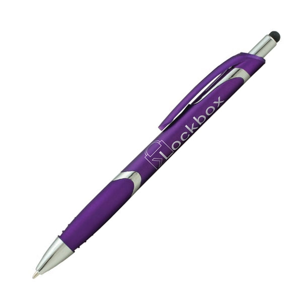 Spectrum Metallic with Stylus Plastic Pen (1 Color Imprint)