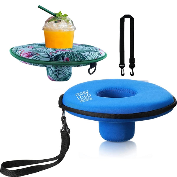Floating Pool Drink Holder With Lanyard