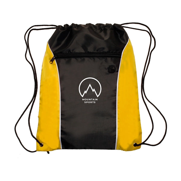 Color Flash Drawstring Backpack (1 Color Imprint)