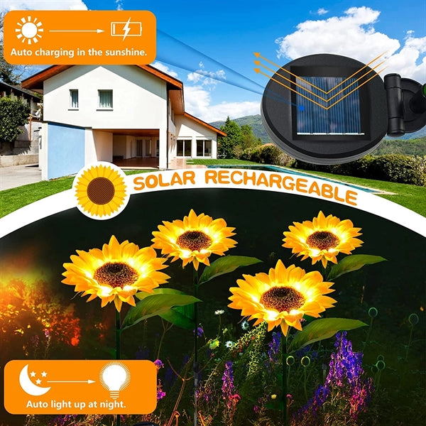 Sunflower Solar Lights