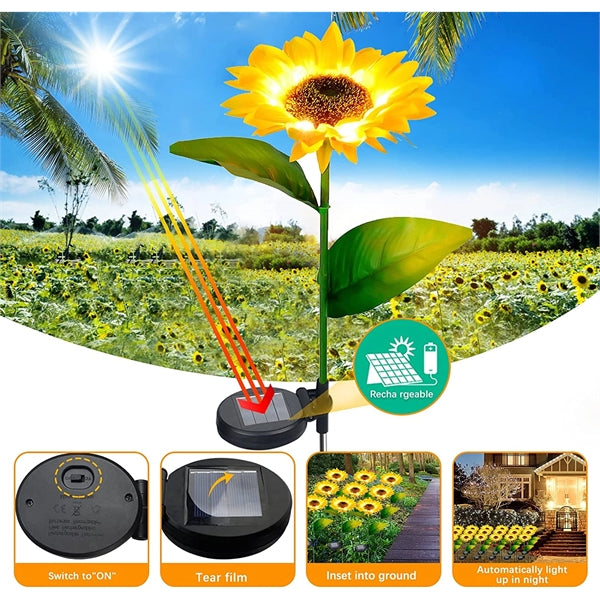 Sunflower Solar Lights