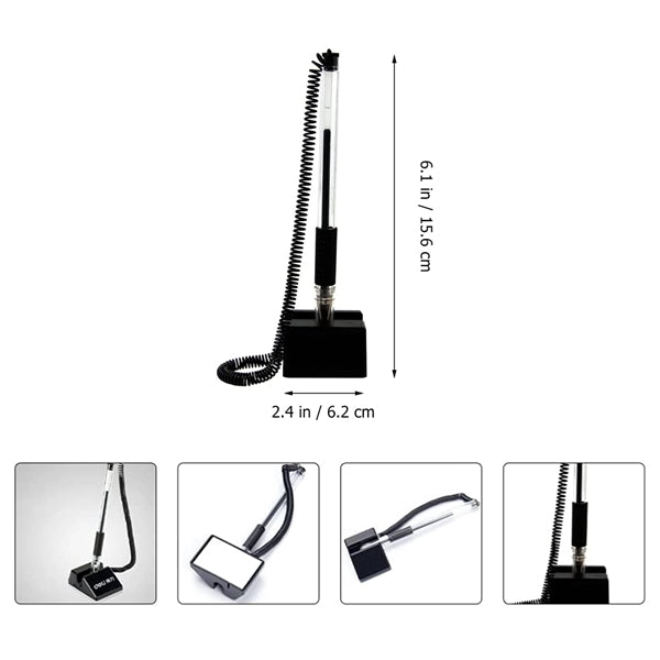 Secure Counter Pens with Adhesive Base