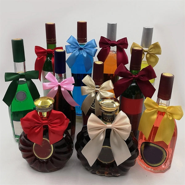 Wine Bottle Ribbon Bow Tie