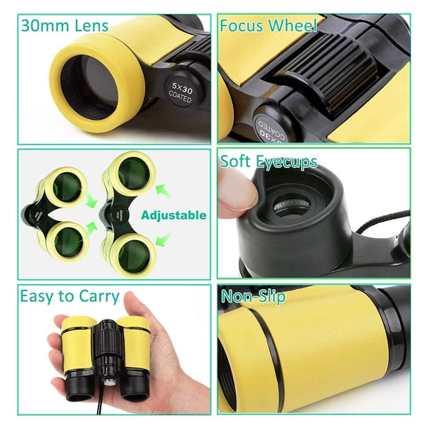 Mini Rubber Kids Binoculars