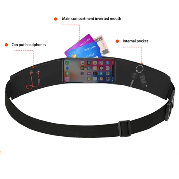 Invisible Nylon Sports Waist Bag