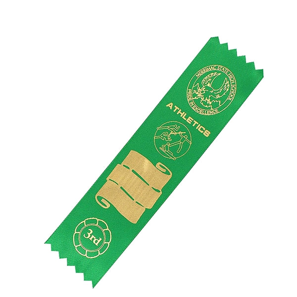2" x 8" Custom Printed Pinkd Ribbon Award Badges