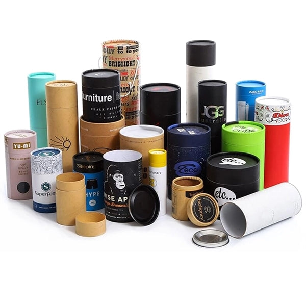 Oil Wine Bottle Cylinder Canister Tube Round Gift Box