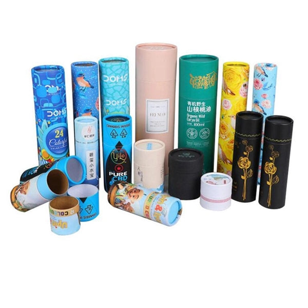 Oil Wine Bottle Cylinder Canister Tube Round Gift Box
