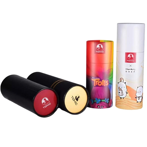 Oil Wine Bottle Cylinder Canister Tube Round Gift Box