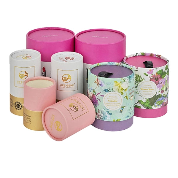 Oil Wine Bottle Cylinder Canister Tube Round Gift Box