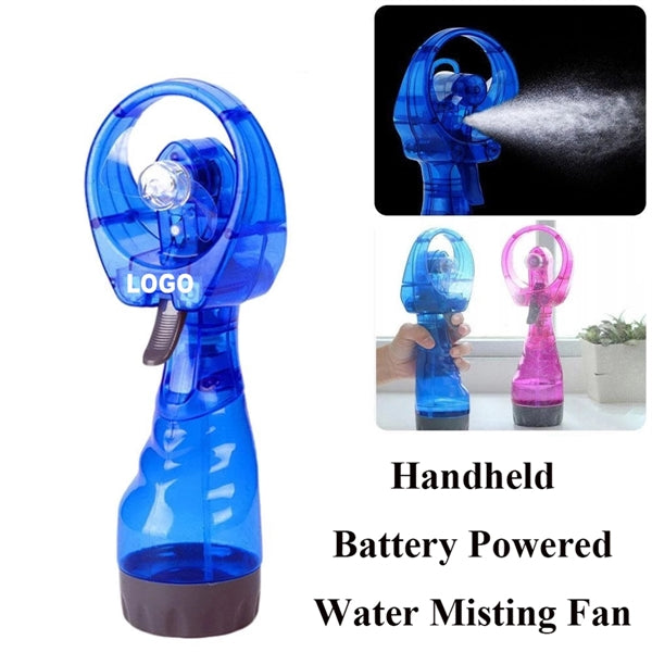 Handheld Battery Powered Water Misting Fan