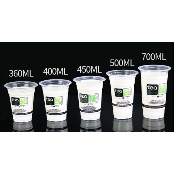 16oz(500ML) Plastic with Lid disposable drinking cups