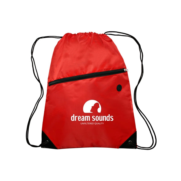 Globe Trotter Drawstring Backpack (1 Color Imprint)