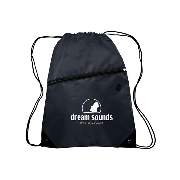 Globe Trotter Drawstring Backpack (1 Color Imprint)