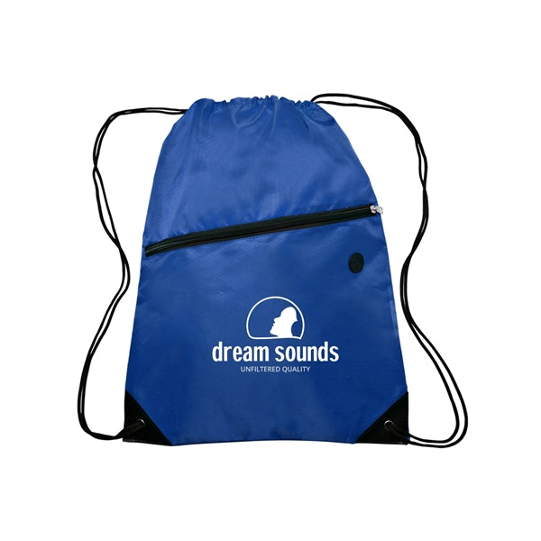Globe Trotter Drawstring Backpack (1 Color Imprint)
