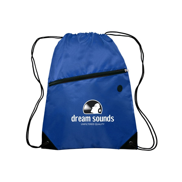 Globe Trotter Drawstring Backpack (2 Color Imprint)