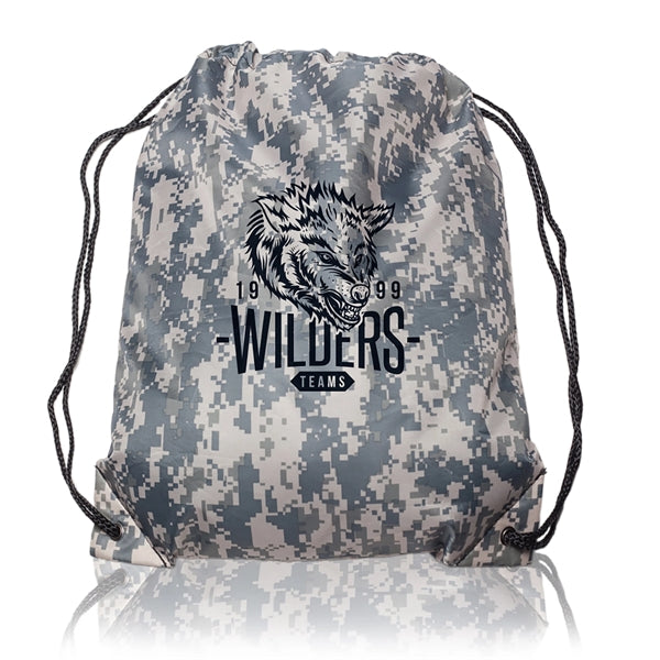 Go-Ez Polyester Drawstring Backpack (1 Color Imprint)