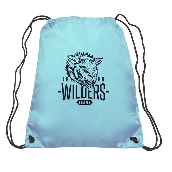 Go-Ez Polyester Drawstring Backpack (1 Color Imprint)