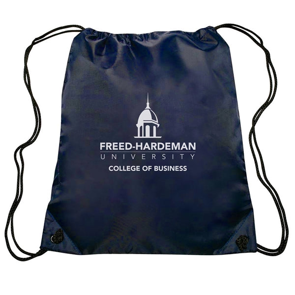 Go-Ez Polyester Drawstring Backpack (1 Color Imprint)