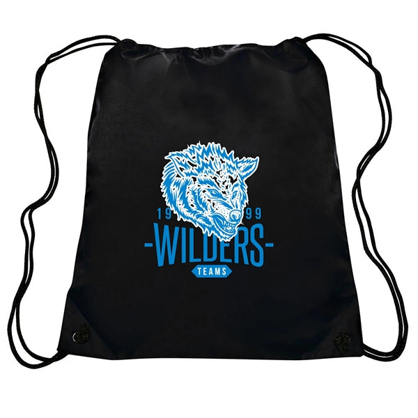 Go-Ez Polyester Drawstring Backpack (2 Color Imprint)