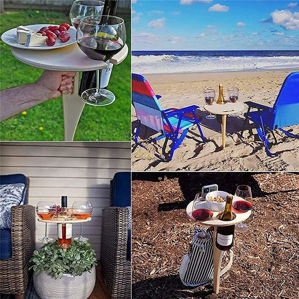 Outdoor Folding Wine Table