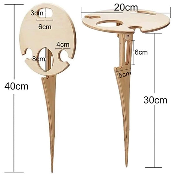 Outdoor Folding Wine Table