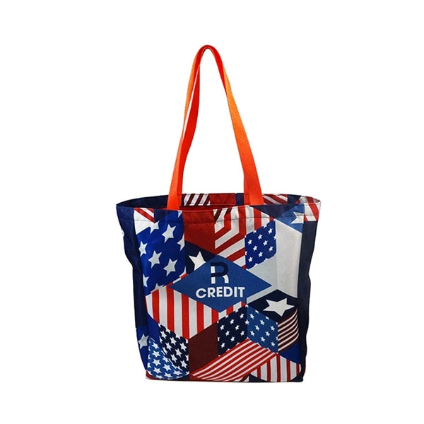 Colored Liner Medium Full Side Gusset Tote