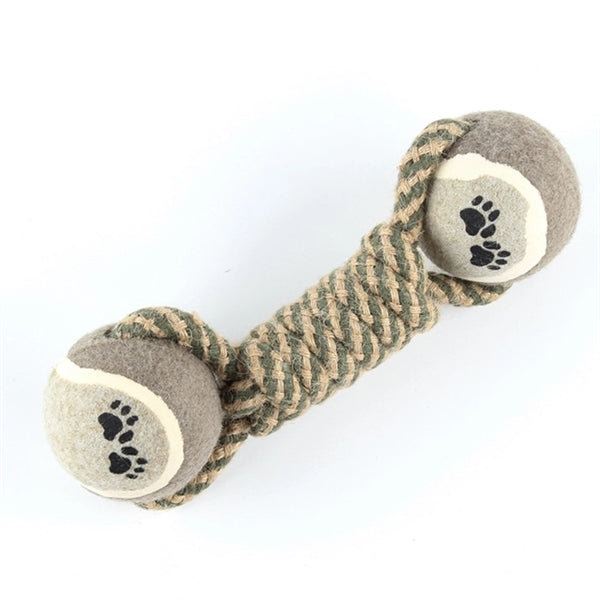 Pet Dumbbell Cotton Rope Woven Toy