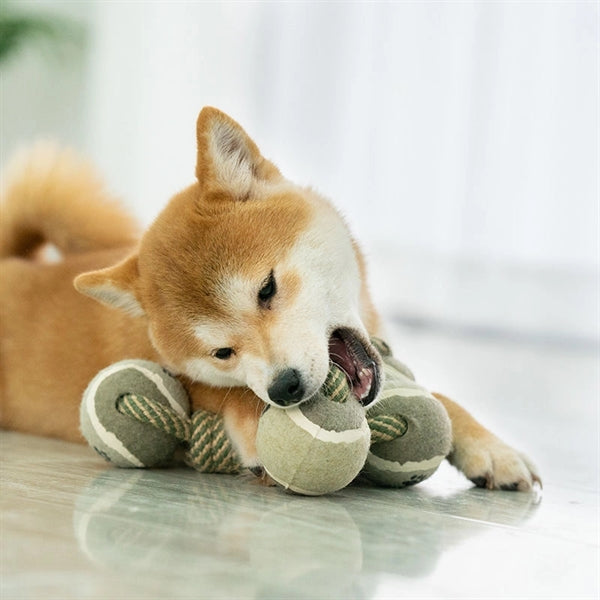 Pet Dumbbell Cotton Rope Woven Toy