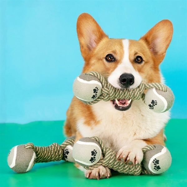 Pet Dumbbell Cotton Rope Woven Toy