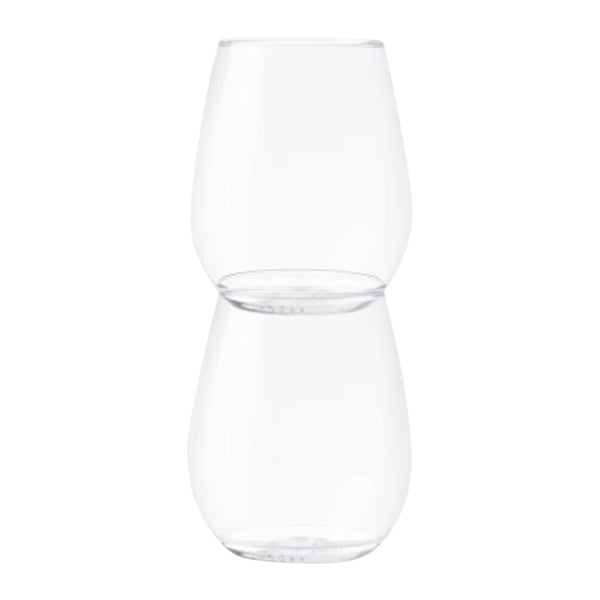 18oz Plastic Stemless Wine Glass