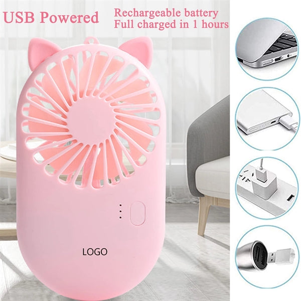 Speed Adjustable USB Rechargeable Fan